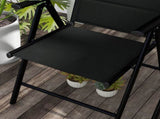 Set of Two Padded Garden Chairs - Black T3398P322164