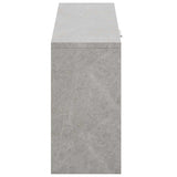 Shoe Bench Concrete Grey 80x24x45 cm Engineered Wood 342642
