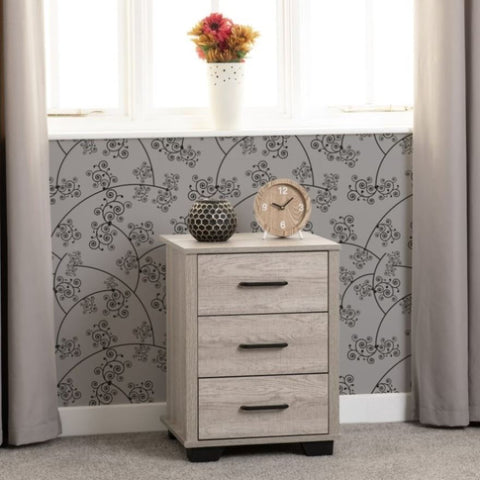 ZNTS Oliver 3 Drawer Bedside 100-103-099