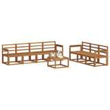 Outdoor Sofa Set 8 pcs Natural Solid Acacia Wood 3366102