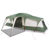 ZNTS Family Tent with Porch Dome 9-Person Green Waterproof 4009584