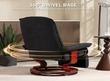 Reclining Swivel Chair, with Footrest - Black T3398P551725