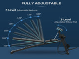 Foldable Weight Bench, Adjustable Strength Training Sit Up Ab Bench, Incline/Decline, Blue T3398P425049