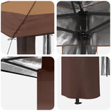 Gazebo without Sidewall Beige and Brown 42036809
