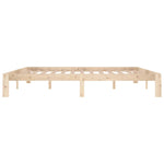 Bed Frame without Mattress Solid Wood Pine 200x200cm 810385