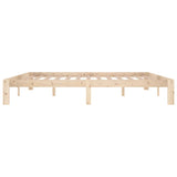 Bed Frame without Mattress Solid Wood Pine 200x200cm 810385