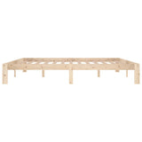 Bed Frame without Mattress Solid Wood Pine 200x200cm 810385