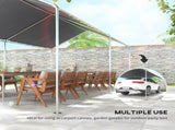 3 x 6m Heavy Duty Carport Garage Car Shelter Galvanized Steel Outdoor Open Canopy Tent Water UV T3398P325357