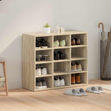 Shoe Cabinet Sonoma Oak 77.5 x 30 x 67 cm Engineered Wood 808714