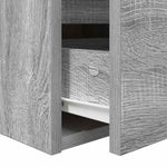 ZNTS Wall-mounted Bedside Cabinet Grey Sonoma 38x34x40 cm 861257