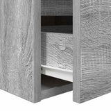 ZNTS Wall-mounted Bedside Cabinet Grey Sonoma 38x34x40 cm 861257