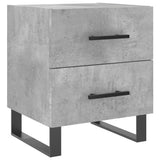 Bedside Cabinet Concrete Grey 40x35x47.5 cm Engineered Wood 827364