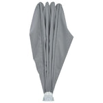 Collapsible Terrace Side Awning Grey 200 cm 44576