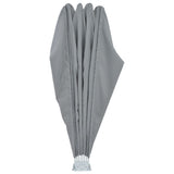 Collapsible Terrace Side Awning Grey 200 cm 44576