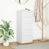 Sideboard with Drawers White 37.5x35x99 cm Engineered Wood 861760