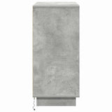 LED Sideboard Concrete grey 71 x 34.5 x 75 cm Engineered Wood 869653
