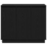 LED Sideboard Black Oak 90 x 32 x 75 cm Engineered Wood 869675