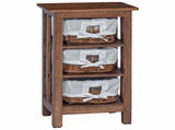 Side Table Brown 38 x 28 x 72 cm Solid Mahogany wood 42012407