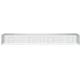4-Panel Rabbit Cage 433x109x54 cm Galvanised Iron 171565