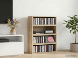 CD Storage Rack 4 pcs Sonoma Oak 40 x 17 x 17 cm 8012714