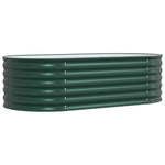 Garden Raised Bed Green 160 x 80 x 44 cm Steel 42008130