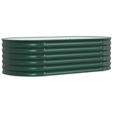 Garden Raised Bed Green 160 x 80 x 44 cm Steel 42008130