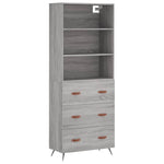 Highboard Grey Sonoma 69.5x34x180 cm Engineered Wood 3189355