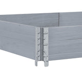 Garden Planter Grey 150x100 cm Solid Wood Pine 3295417