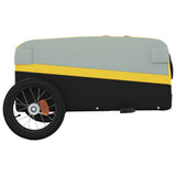 Bike Trailer Black and Yellow 30 kg Iron 94036