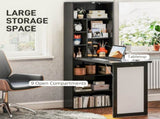 Three-Part Work Desk, with Storage and Writing Board - Black T3398P344675