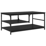 Coffee Table Black Oak 90 x 49 x 40 cm Engineered Wood 886245