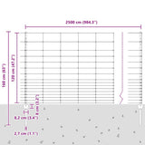 Wild Fence with Posts 25 x 1.2 m 3337127