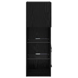 Wall-mounted TV Cabinets 2 pcs Black Oak 30.5 x 30 x 90 cm 882953