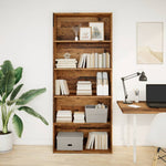 Book Cabinet Old Wood 80x30x189 cm Engineered Wood 3314676