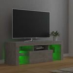 TV Cabinet with LED Lights Concrete Grey 120x35x40 cm 804350