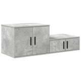 Storage Cabinet 2 pcs Concrete Grey 127 x 41 x 40 cm 866654