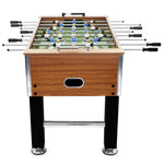 ZNTS Football Table Steel 60 kg 140x74.5x87.5 cm Light Brown and Black 92502