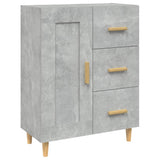 812226 Sideboard Concrete Grey 69,5x34x90 cm Engineered Wood