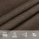 Sunshade Sail 160 g/m Brown 5x6x6 m HDPE 311813