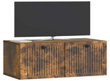 Wall-Mounted TV Cabinet Smoked Oak 59.5 x 31 x 30 cm 898030