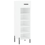 Shoe Cabinet White 30x35x105 cm Engineered Wood 829684