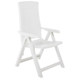 Garden Chair Set of 2 White Plastic Standard 48760