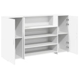 Reception Desk White 180x50x103.5 cm Engineered Wood 3324169