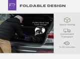 Folding Rollator Walker with Seat, Backrest, Lightweight Walking Frame with Storage Bag, Dual T3398P343246