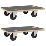Transport Trolleys 2 pcs Rectangular 60x40x11.5 cm 154890