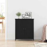Sideboard Black Oak 70 x 30 x 80 cm Engineered Wood 862975