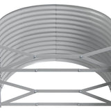 Garden Raised Bed Galvanised Steel 175x100x68 cm Anthracite 319061