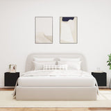 TV Wall Cabinets with LED Lights 2 pcs Black 40.5x35x40 cm 837249