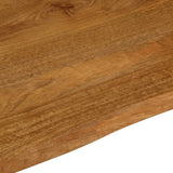 Table Top 90x80x2.5 cm Live Edge Solid Wood Mango 370771