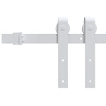 Sliding Door Manual Natural and white 78 x 211 cm 3333248